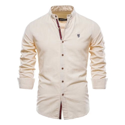 Nathaniel – Casual Fashion Long Sleeve Henley Shirt