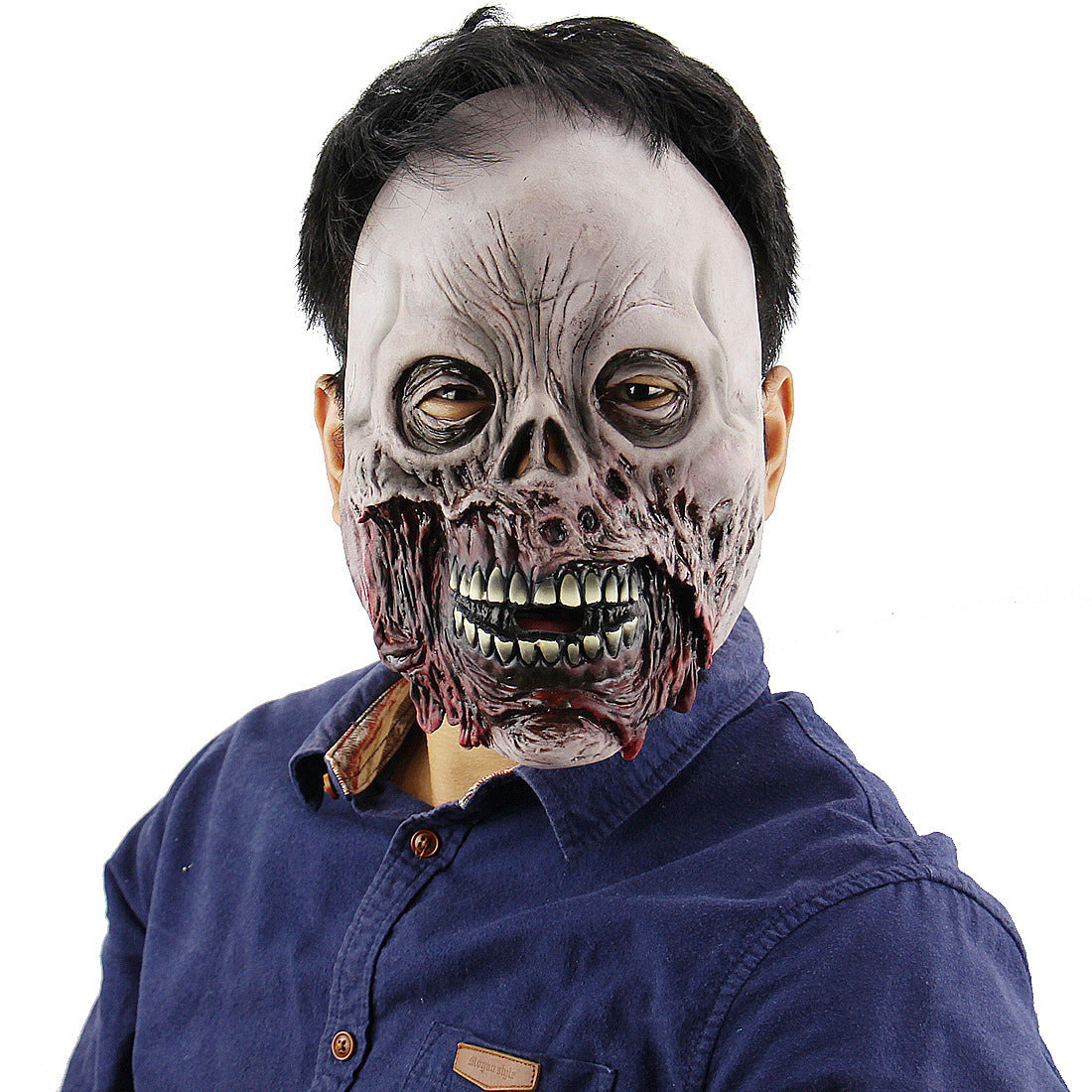 Halloween Men's Vampire Demon Full Head Mask Costume Accessory