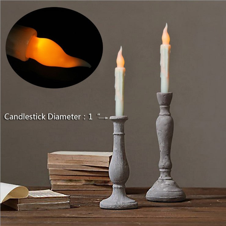Halloween Floating LED Candles with Magic Wand Remote - Spooky Party Decorations Set