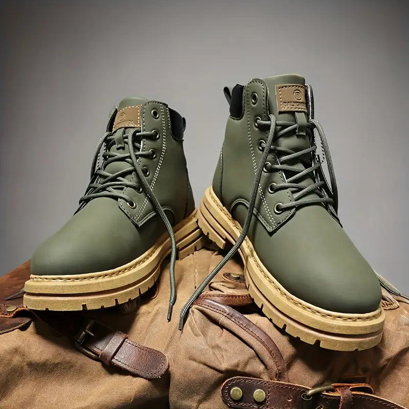 Men's Outdoor Combat-Style Ankle Boots for Adventure and Everyday Wear