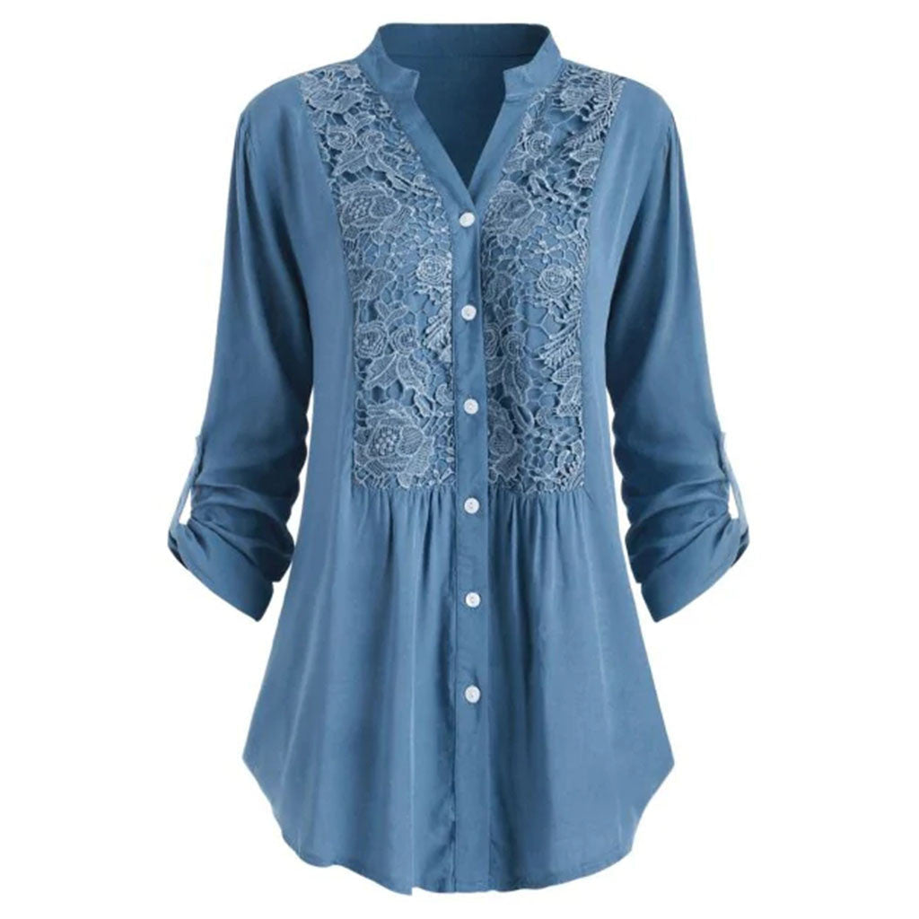 Sue – Lace Panel Shirt