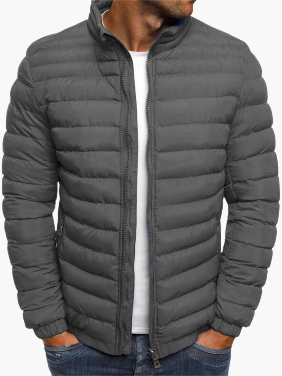 Men's Modern Quilted Lightweight Puffer Jacket for Everyday Casual and Outdoor Wear