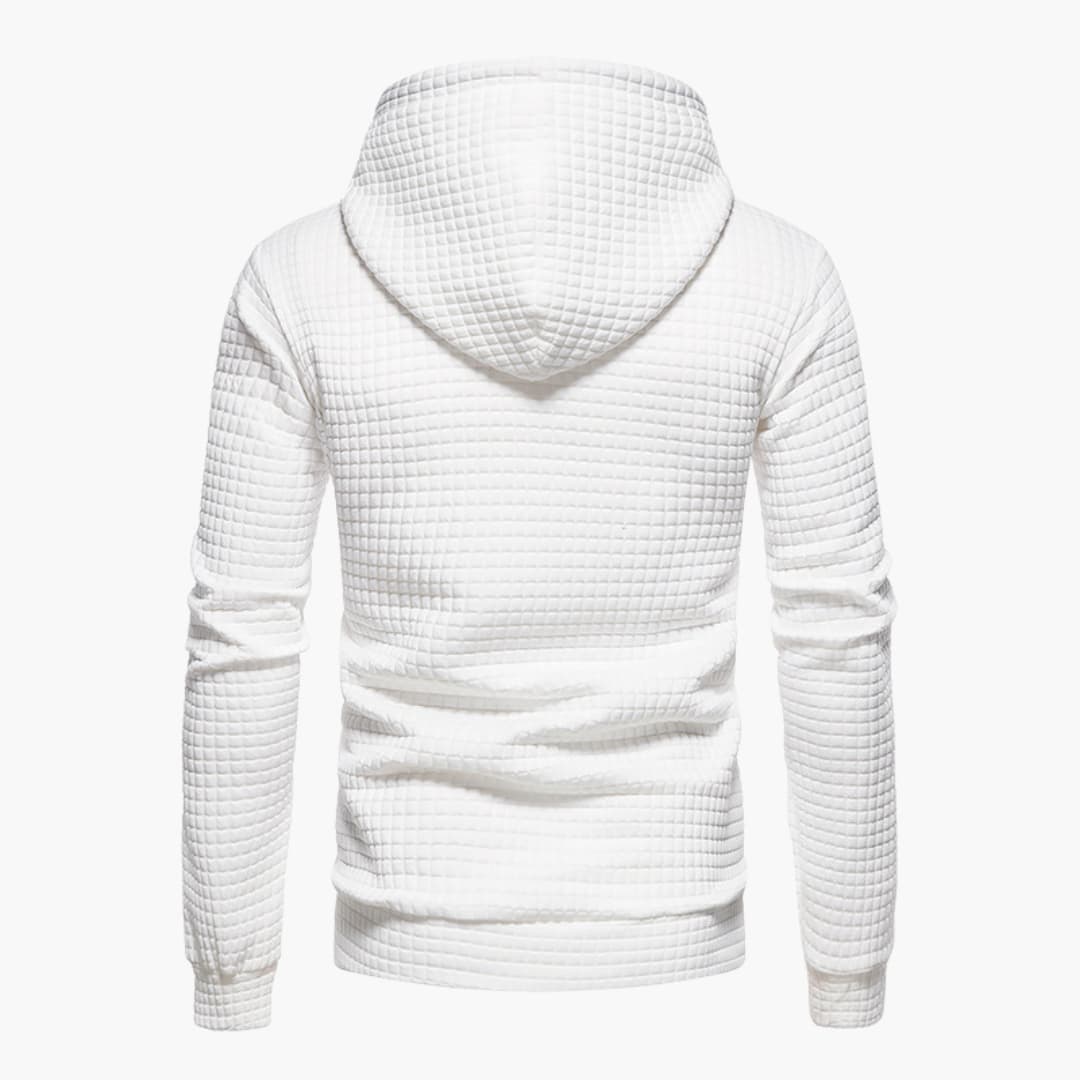 Men's Casual Plaid Hoodie Sweatshirt – Modern Relaxed Fit, Everyday Comfort