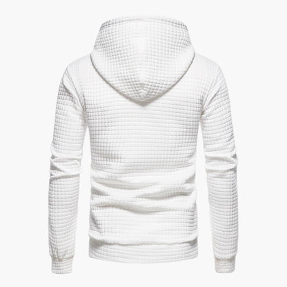 Men's Casual Plaid Hoodie Sweatshirt – Modern Relaxed Fit, Everyday Comfort