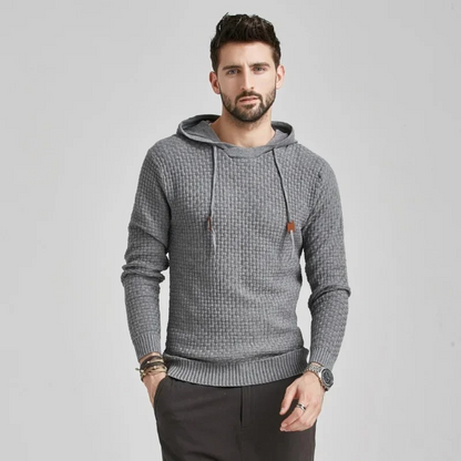 Men's Casual Plaid Hoodie Sweatshirt – Modern Relaxed Fit, Everyday Comfort