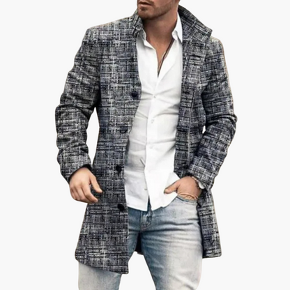 Men's Sophisticated Casual Long Coat – Modern Style for Everyday Elegance