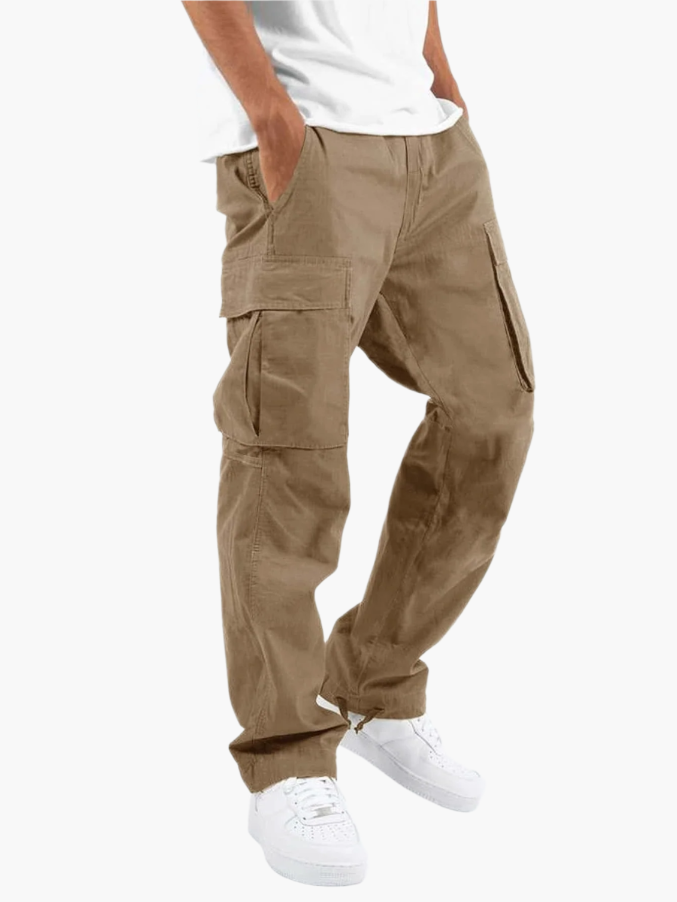 Men's Cargo Pants Relaxed Fit Streetwear Utility Trousers