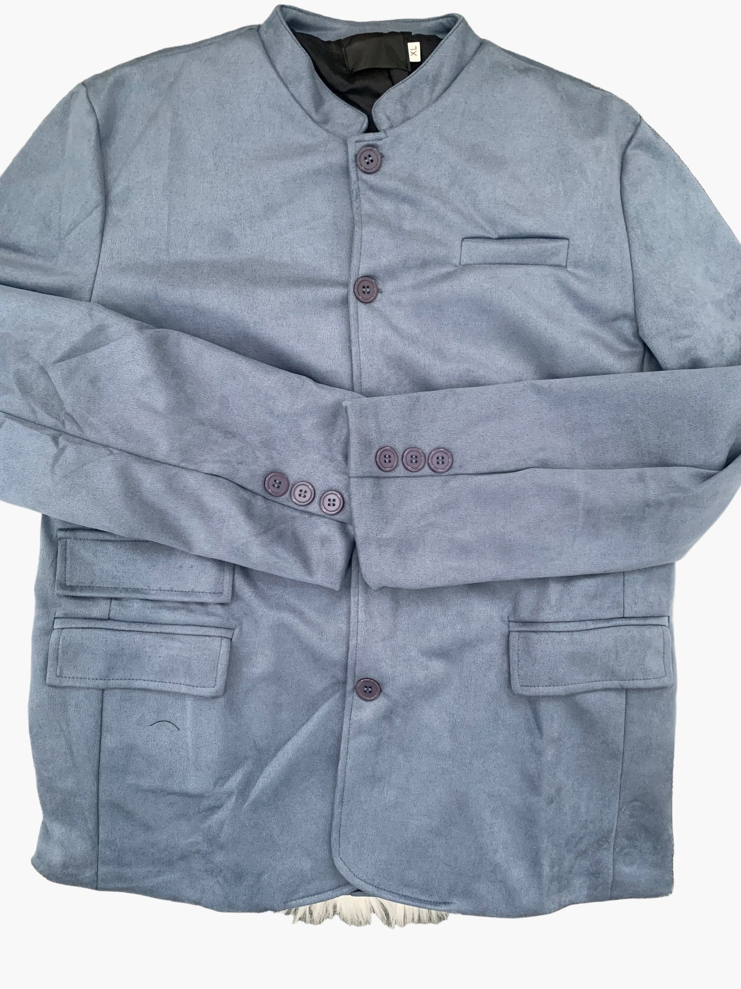 Men's Classic Italian Tailored Stand Collar Blazer – Modern Formal & Casual Elegance