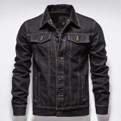 Men's Classic Denim Trucker Jacket for Everyday Style and Versatility