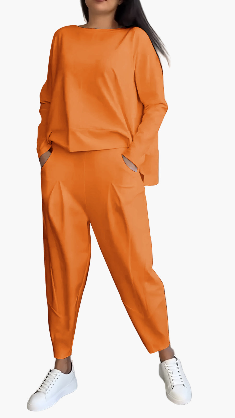 Women's Relaxed Fit Two-Piece Loungewear Set – Casual Cozy Lounge and Street Style Outfit