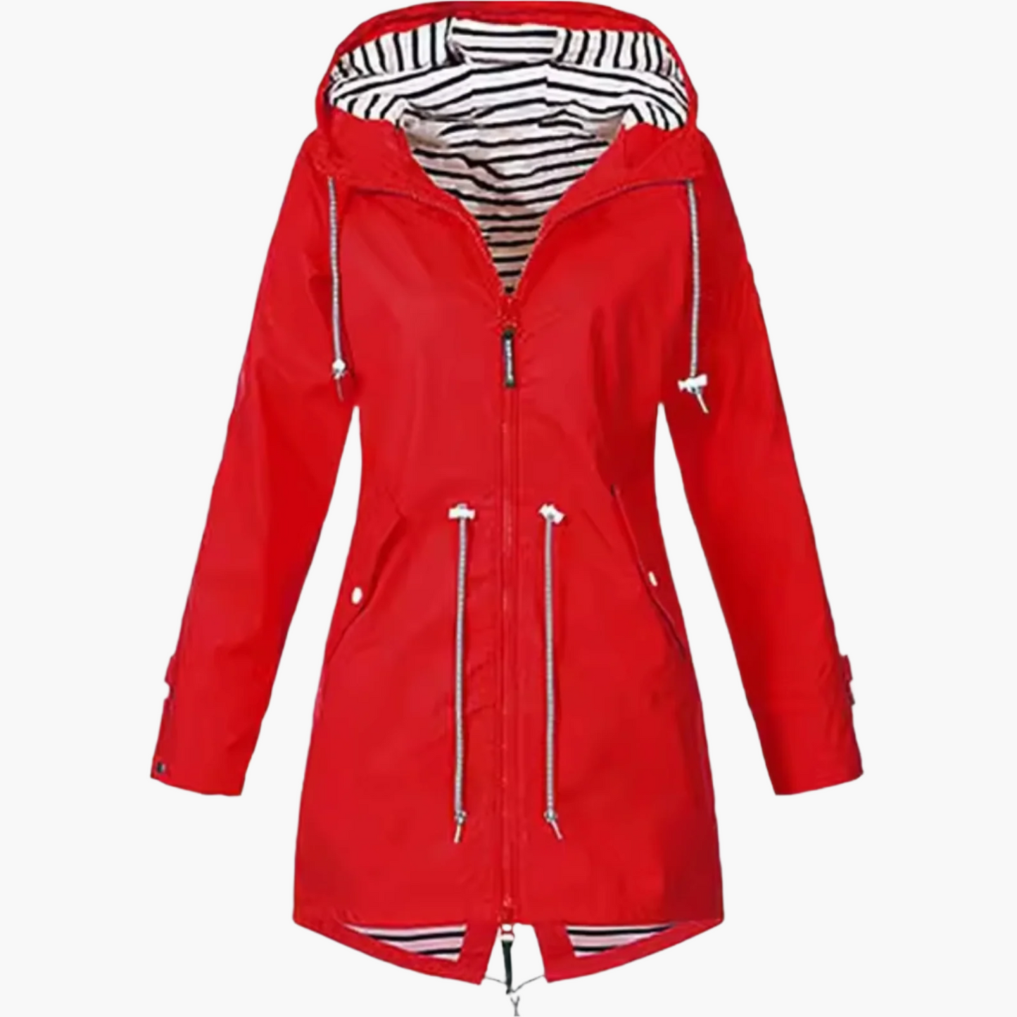 Women's Waterproof Outdoor Hooded Windbreaker Jacket – Casual All-Season Rain Coat