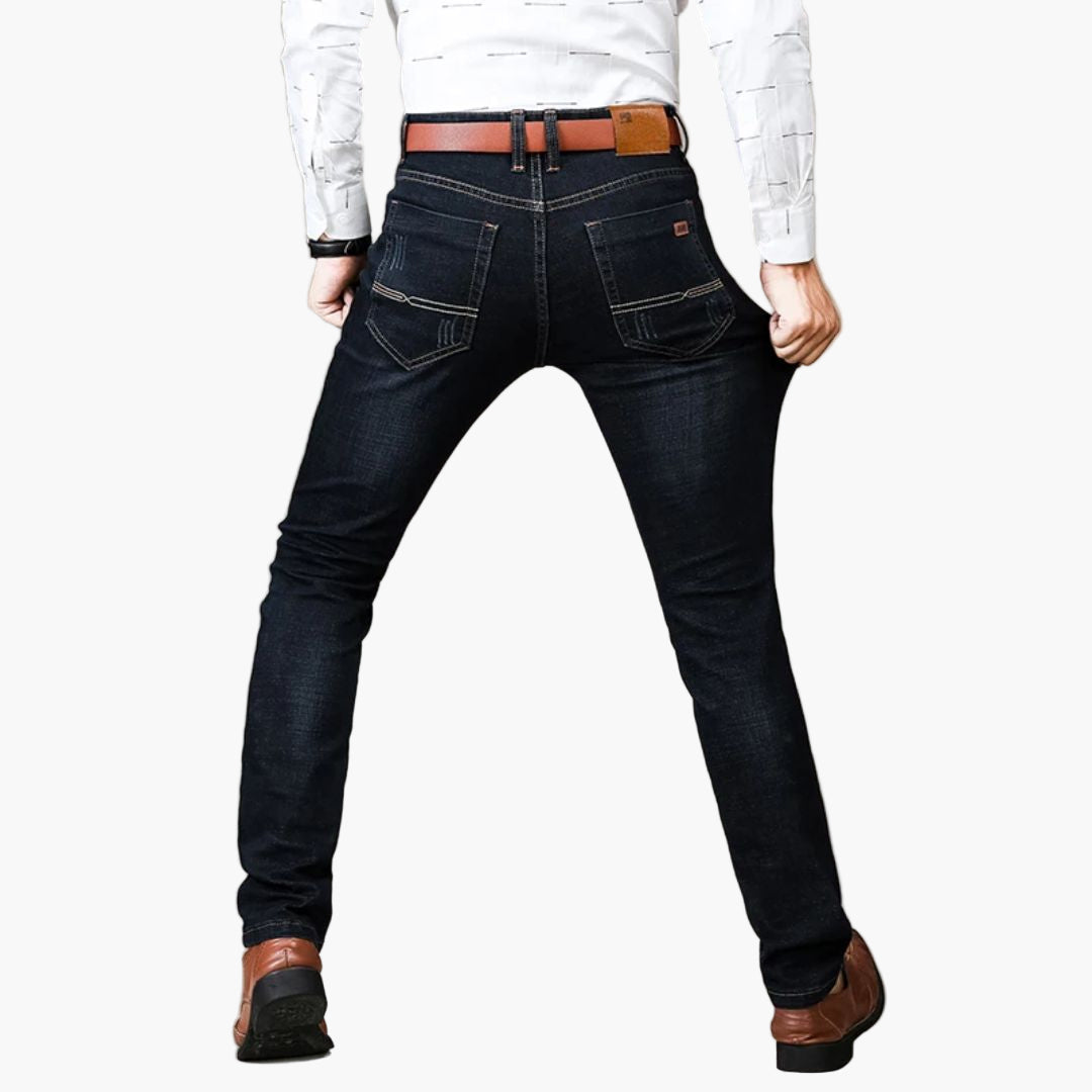 Men's Everyday Stretch Straight Fit Jeans for Work and Casual Wear
