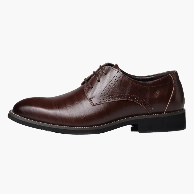 Men's Smart Vegan Leather Oxford Dress Shoes for Formal & Business Wear