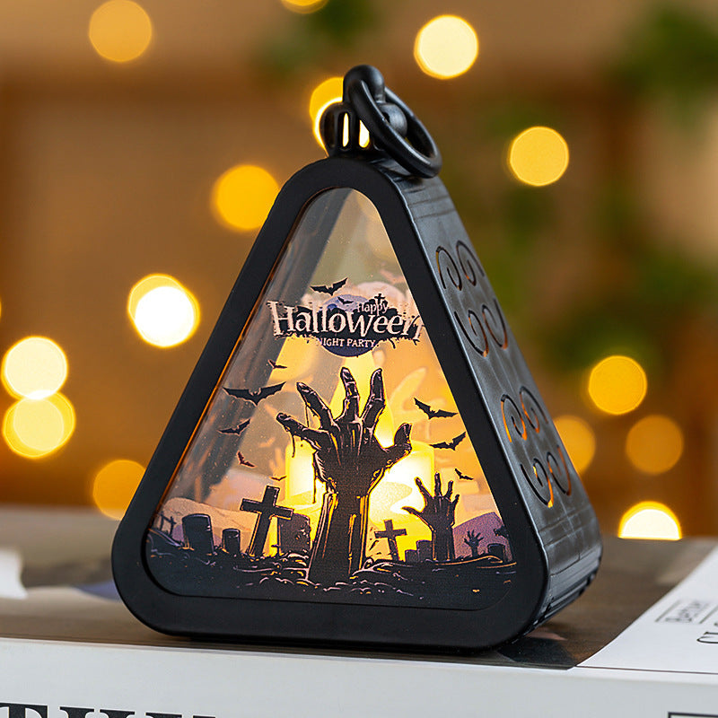 Halloween Tabletop LED Lanterns – Spooky Decorative Lights for Parties and Home Decor