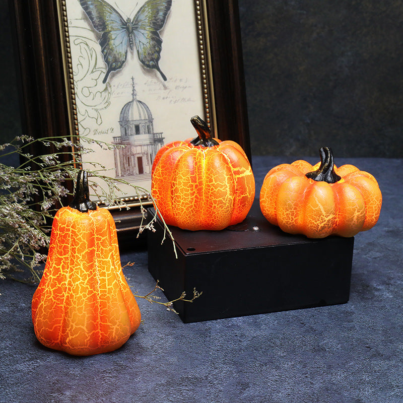 Halloween LED Pumpkin Lantern Decorative Props for Spooky Parties and Trick-or-Treat
