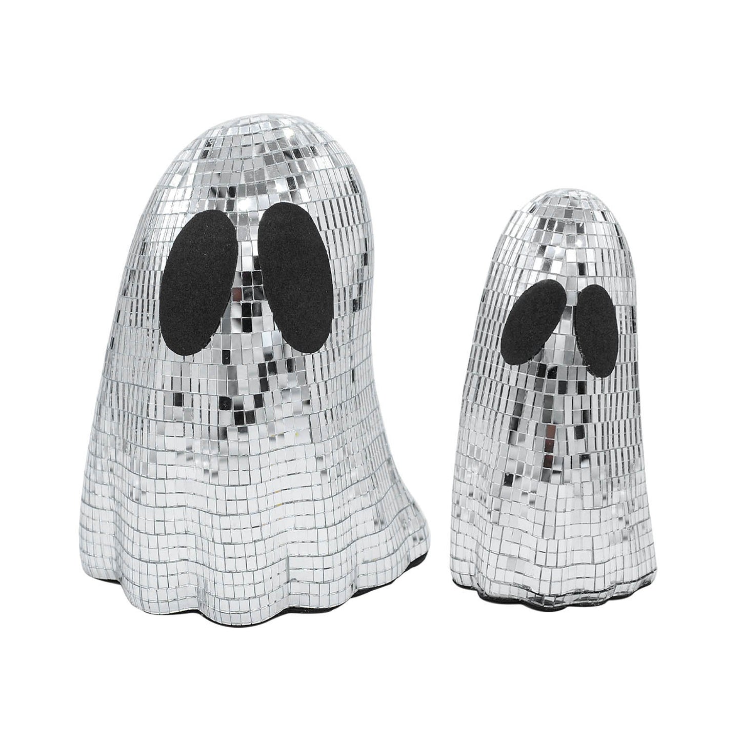Halloween Disco Ball Ghost Decoration – Spooky Party Home Accent