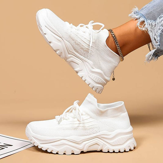 Women's Orthopedic Chunky Sole Sneakers for Comfort and Pain Relief