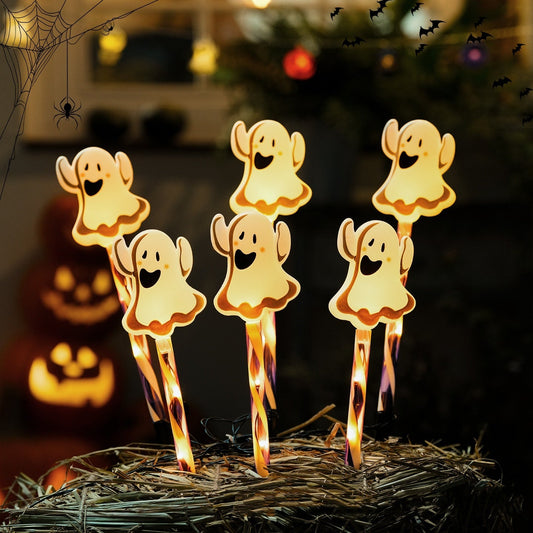 Halloween Ghost Pathway Lights Outdoor Decoration Set