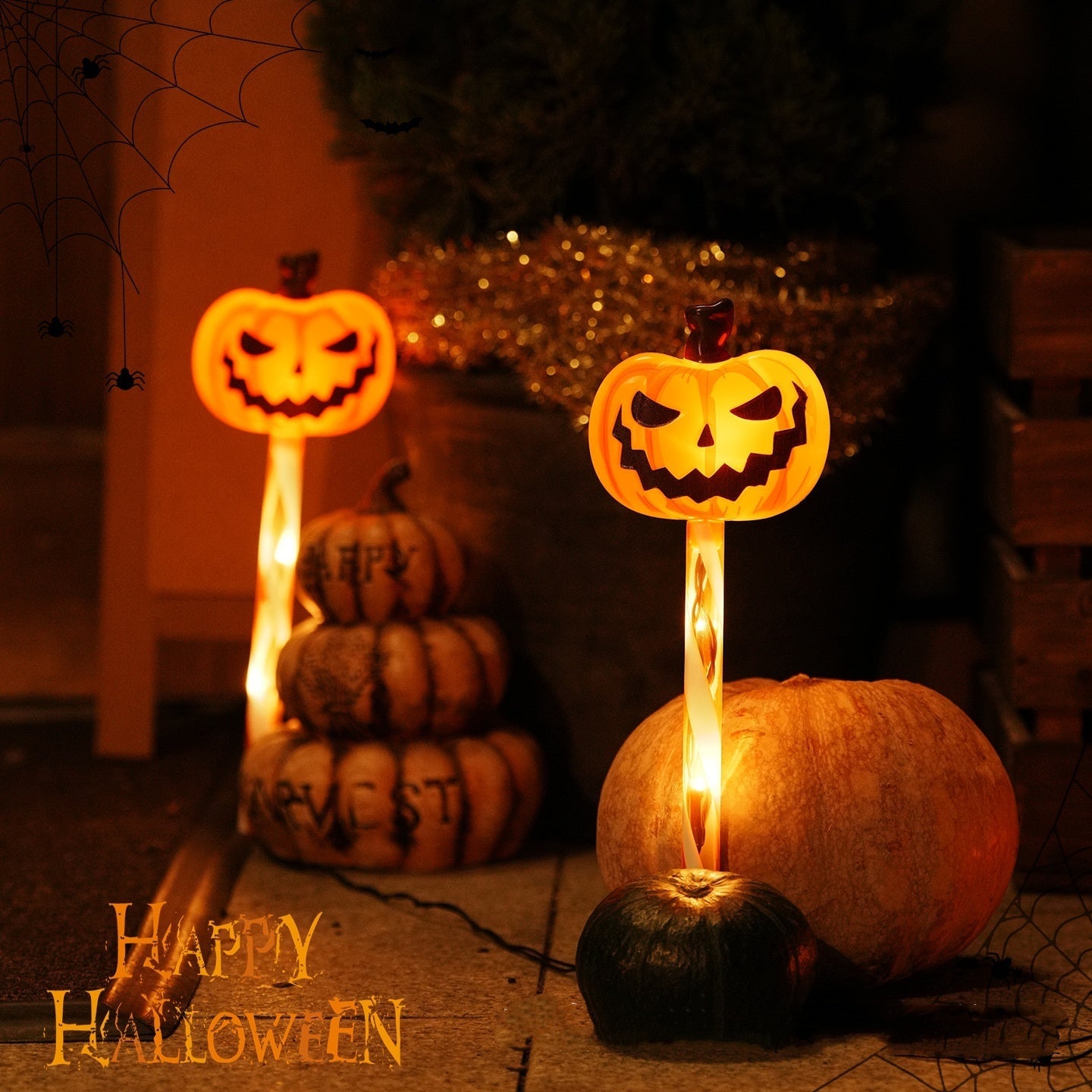 Halloween Ghost Pathway Lights Outdoor Decoration Set
