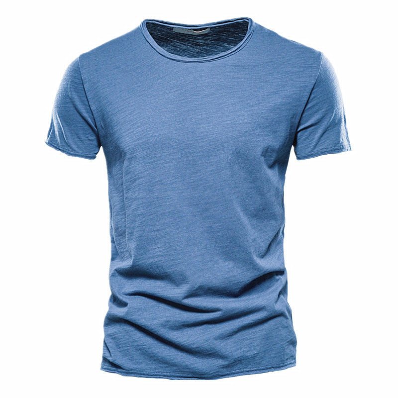 Isaac – Men's Slim Cotton Short Sleeve T-shirt