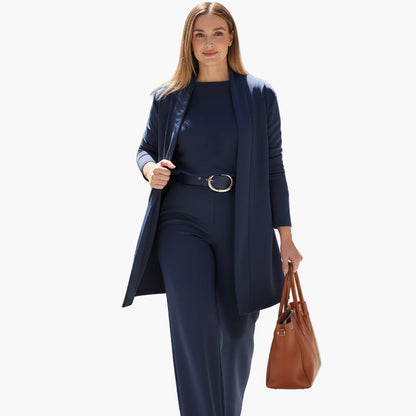 Women's Three-Piece Elegant Business & Casual Pantsuit Set – Classic Tailored Outfit