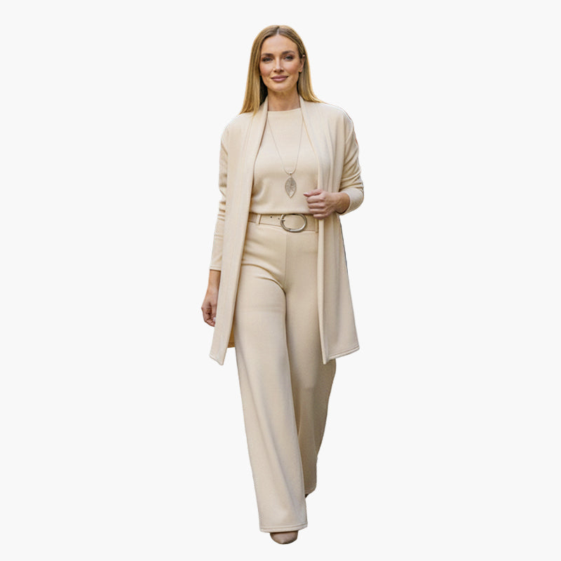 Women's Three-Piece Elegant Business & Casual Pantsuit Set – Classic Tailored Outfit