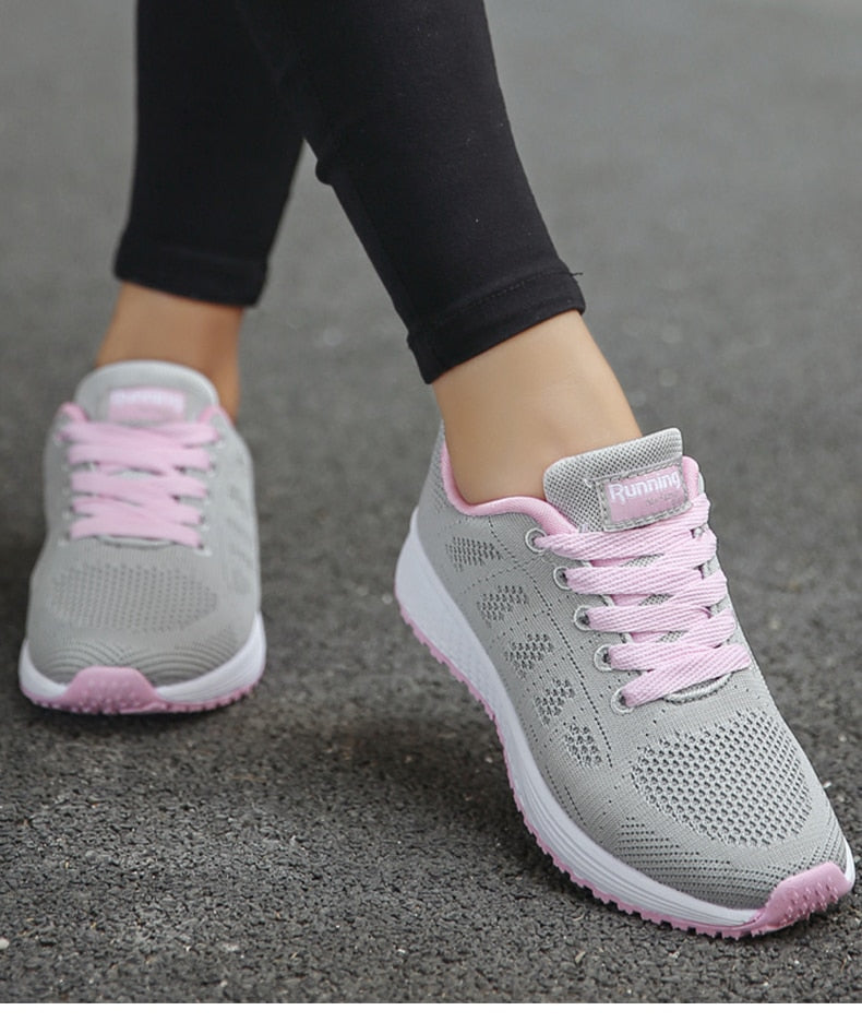 Women's Lightweight Breathable Running Sneakers - Athletic Comfort Shoes