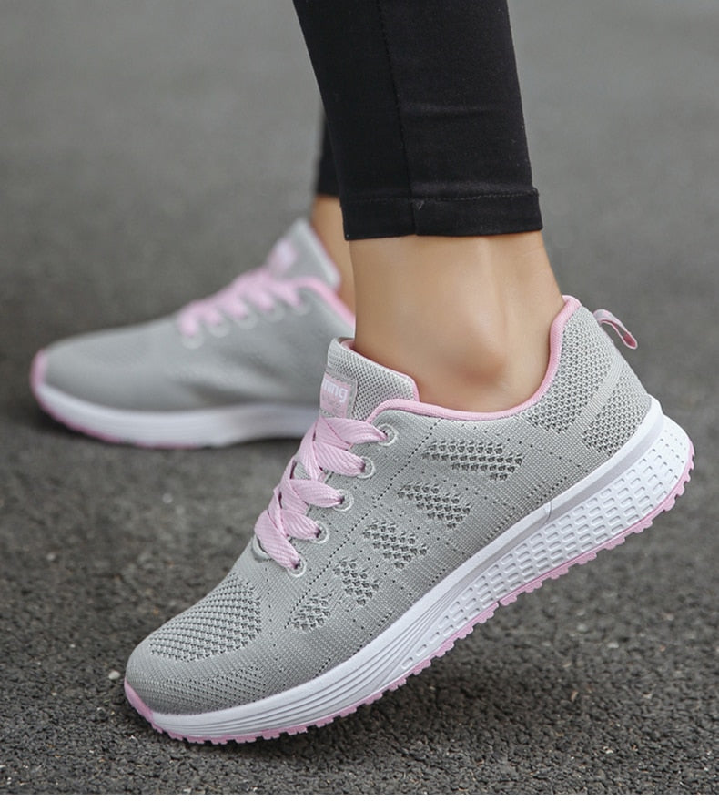 Women's Lightweight Breathable Running Sneakers - Athletic Comfort Shoes