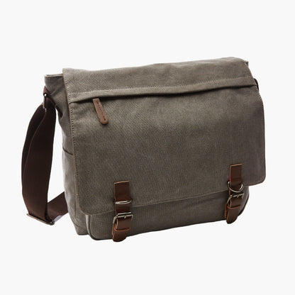 Unisex Canvas Messenger Shoulder Bag for Daily Use, Work, and School