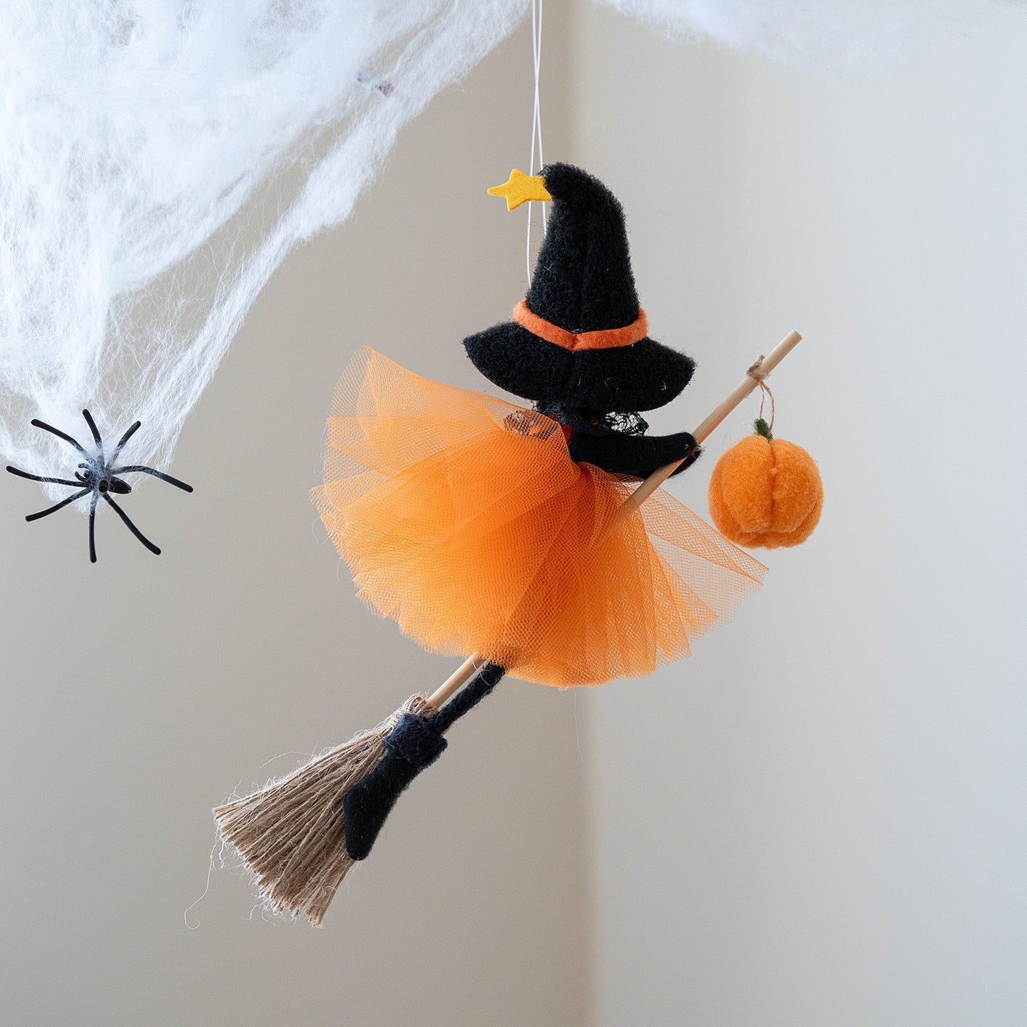 Halloween Witch Doll Hanging Decoration for Spooky Party Decor