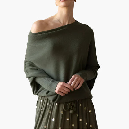 Women's Relaxed Fit Elegant Sweater Top - Everyday Cozy Style