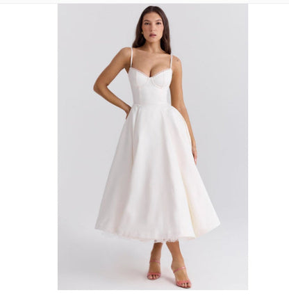 Jade – Slim-fit Corset Dress with Steel Ring