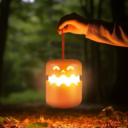 Halloween LED Pumpkin Lantern Decoration – Spooky Jack-O'-Lantern Light for Halloween Parties and Decor