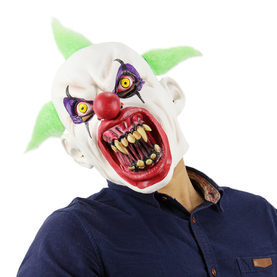 Halloween Men's Vampire Demon Full Head Mask Costume Accessory