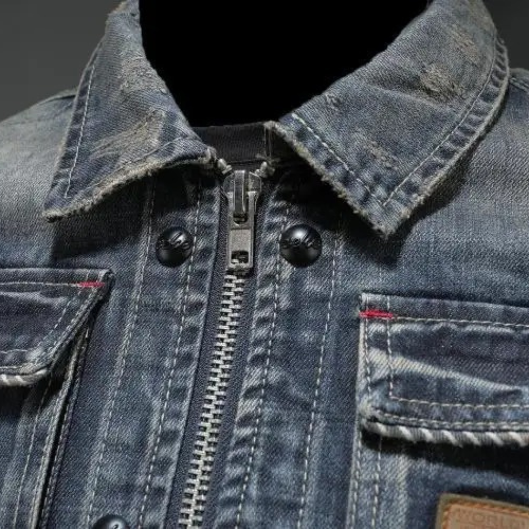 Men's Classic Denim Jacket for Everyday Style and Versatile Layering