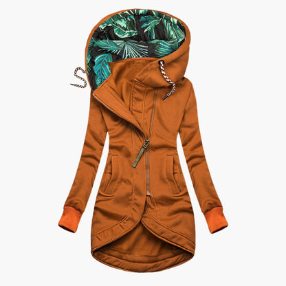 Women's Elegant Hooded Asymmetrical Coat – Stylish Everyday Outerwear