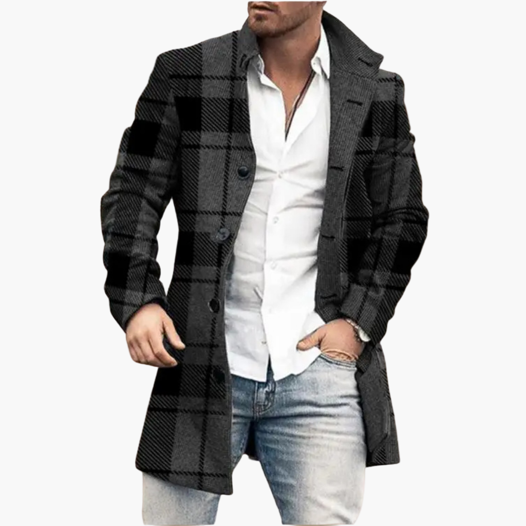 Men's Sophisticated Casual Long Coat – Modern Style for Everyday Elegance
