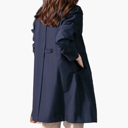 Women's Classic Tailored Trench Coat – Elegant Office & Casual Outerwear