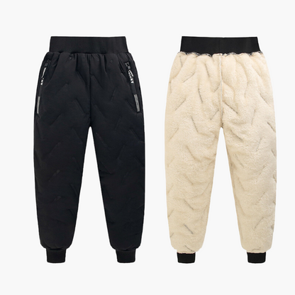Kids' Outdoor Winter Pants - Water-Resistant, Fleece-Lined, Windproof, Adventure-Ready