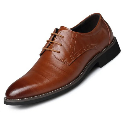 Men's Smart Vegan Leather Oxford Dress Shoes for Formal & Business Wear