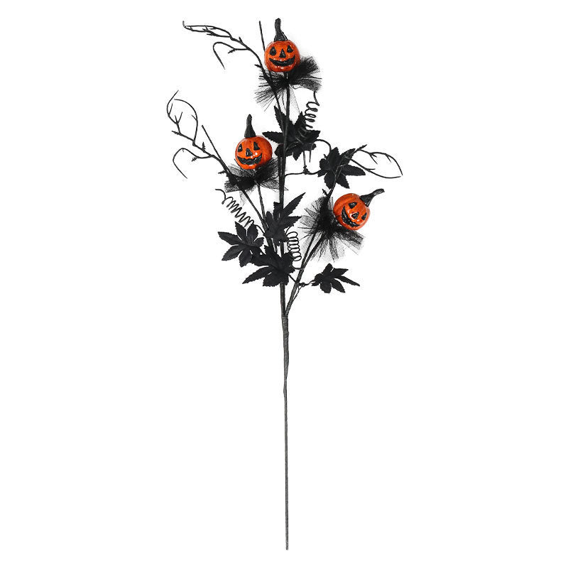 Halloween Pumpkin Twig Picks for Spooky Party Decoration