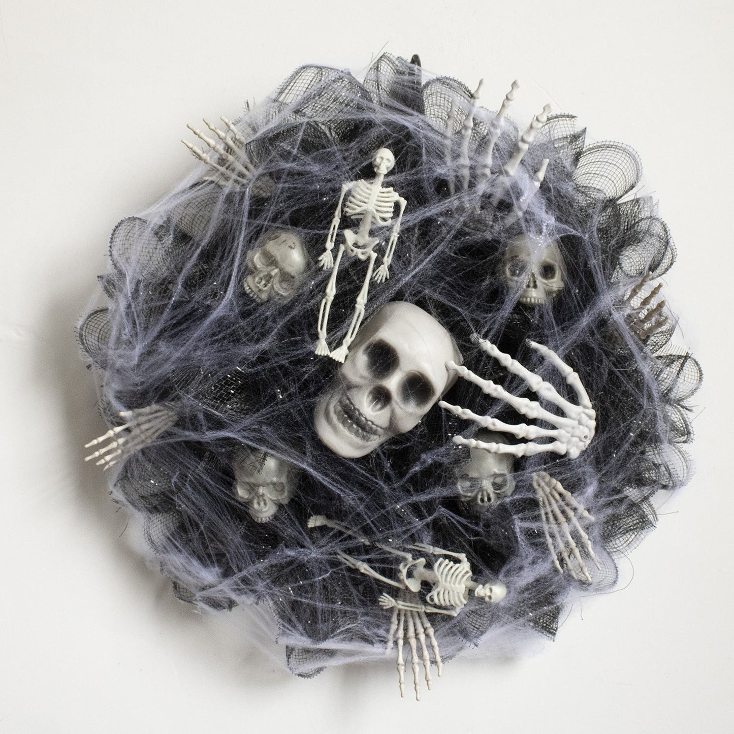 Halloween Skull Mesh Garland Door Ornament