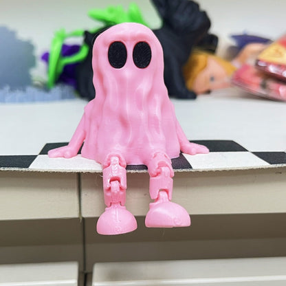 Halloween Ghost Figurine Decoration – Spooky 3D Printed Ornament for Parties & Home