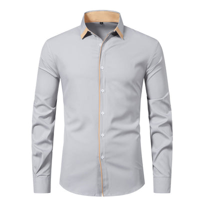 Elliot – Casual Long Sleeve Contrast Shirt