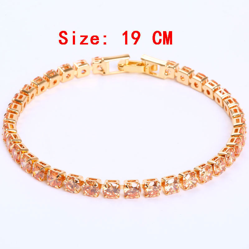 Diana – Simple Gang Drill Zircon Bracelet