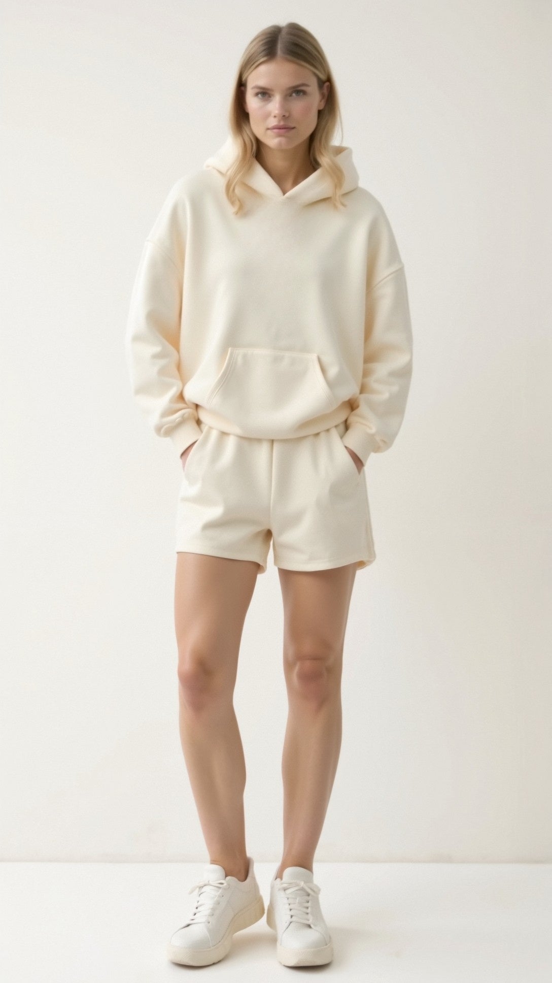 Women's Tropical Embroidered Oversized Hoodie – Casual Relaxed Fit Pullover