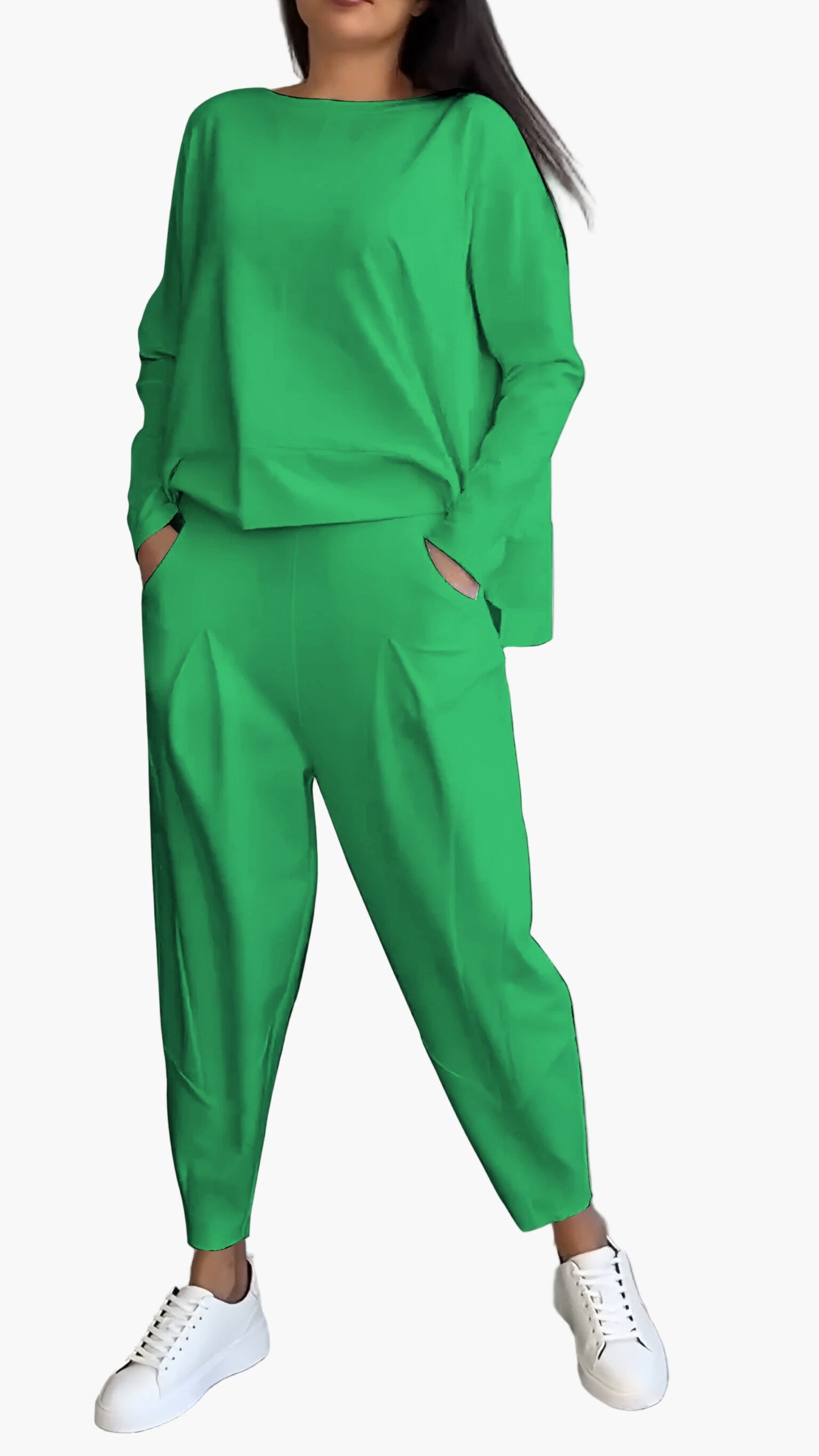 Women's Relaxed Fit Two-Piece Loungewear Set – Casual Cozy Lounge and Street Style Outfit