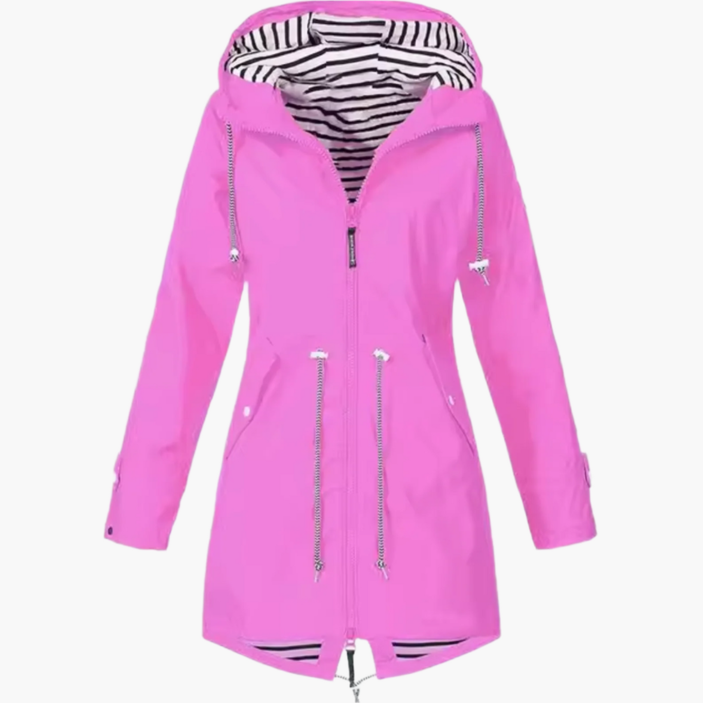 Women's Waterproof Outdoor Hooded Windbreaker Jacket – Casual All-Season Rain Coat