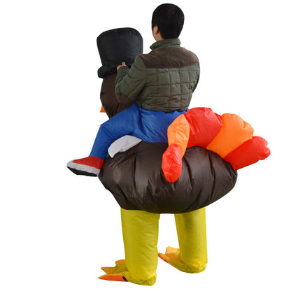 Kids' Halloween Inflatable Alien Spaceship Costume - Fun Cartoon Doll Outfit for Parties & Trick-or-Treat