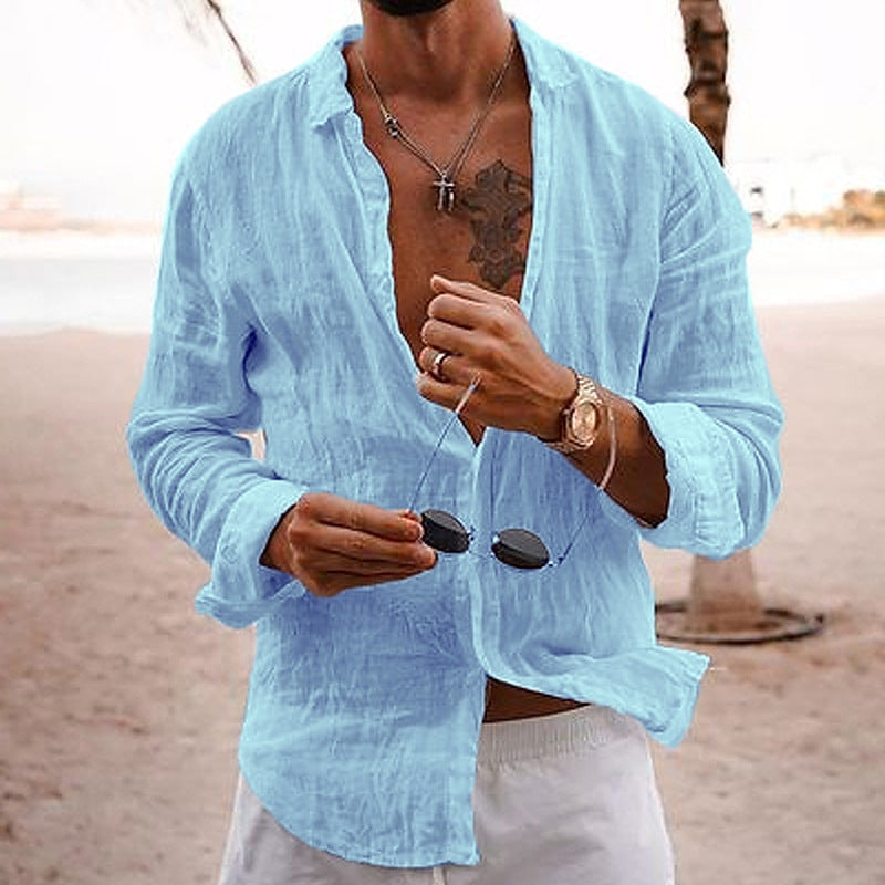 Lewis – Casual Cotton Linen Shirt
